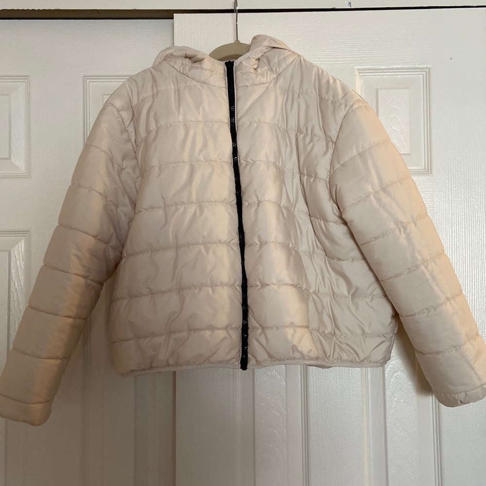 Wild Fable Cream Puffer Jacket